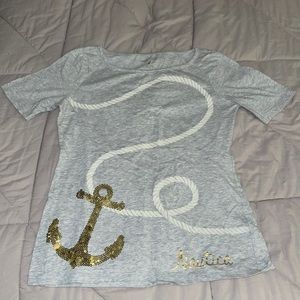 Sparkly Anchor Nautica Top